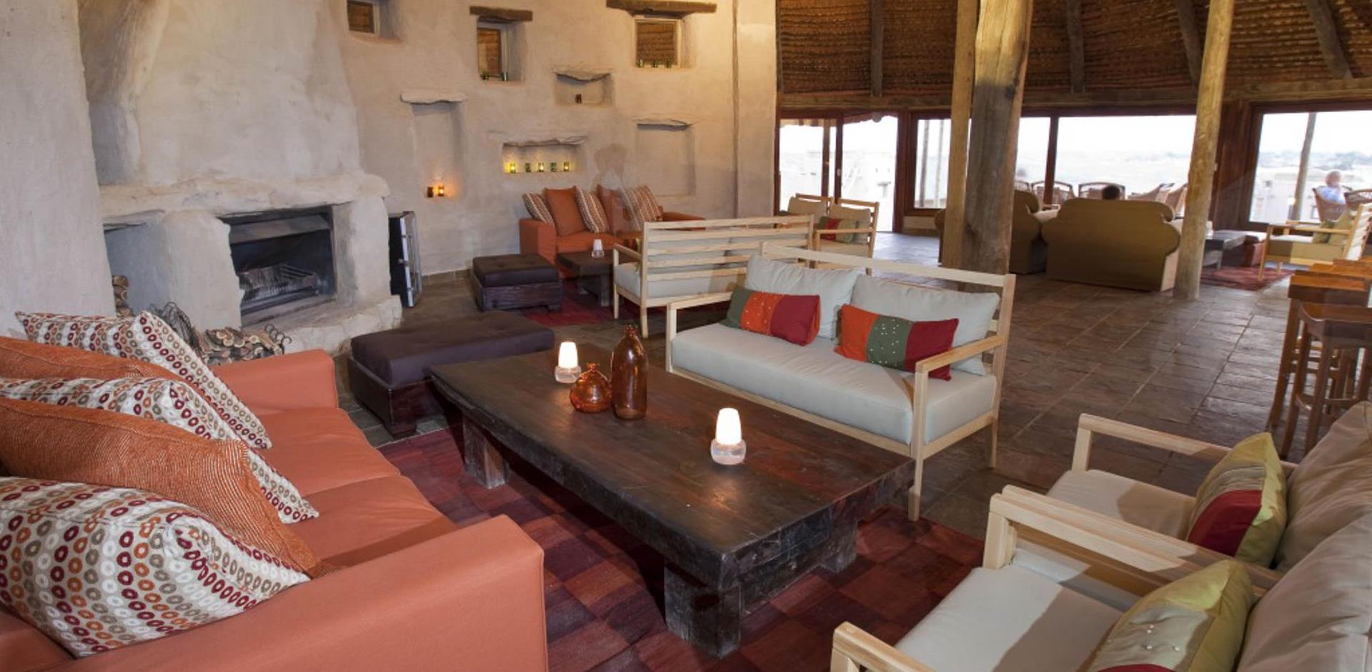 Lounge, Kulala Desert Lodge, Namibia, A&K