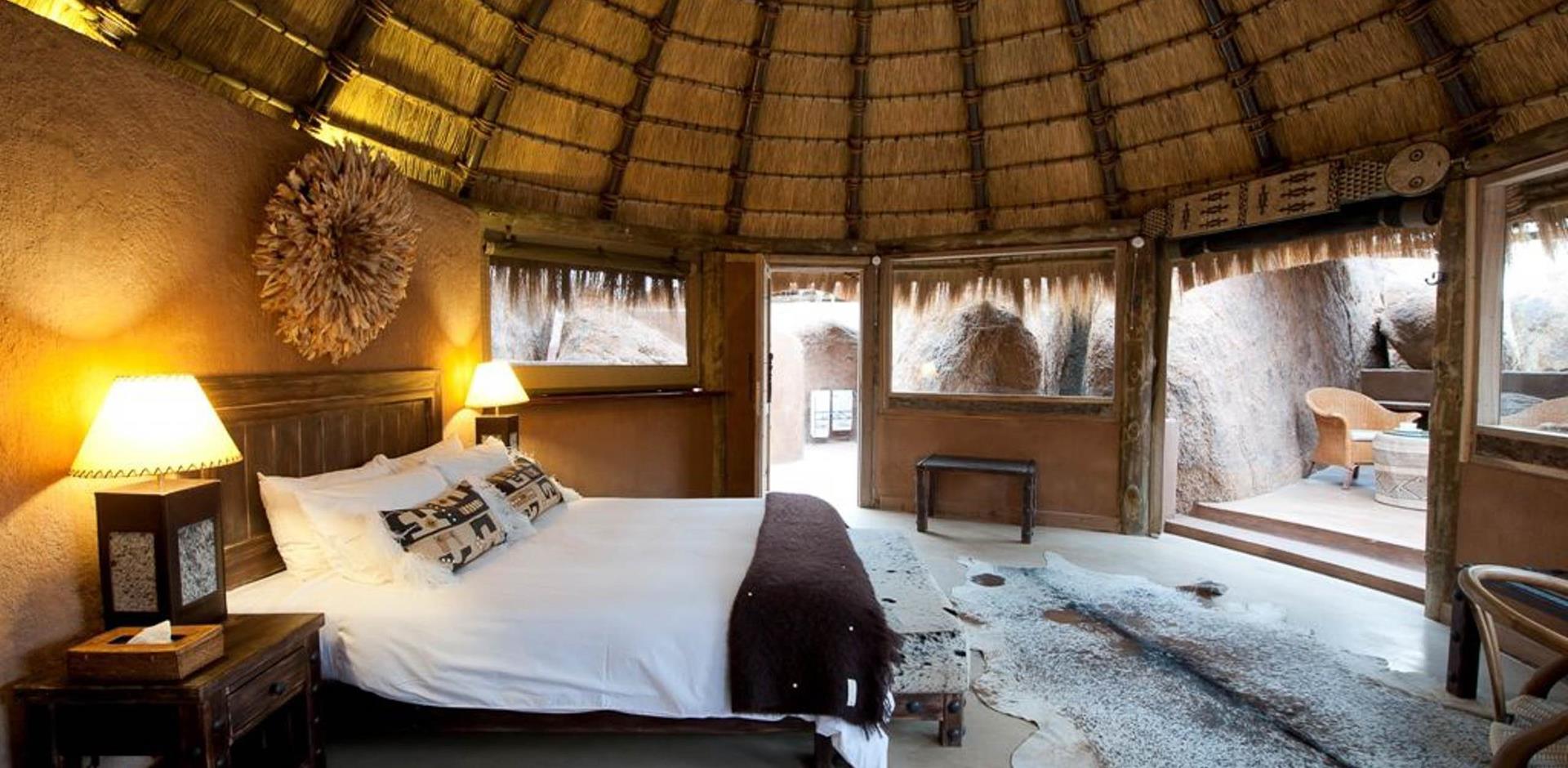 Bedroom, Mowani Camp, Namibia, A&K
