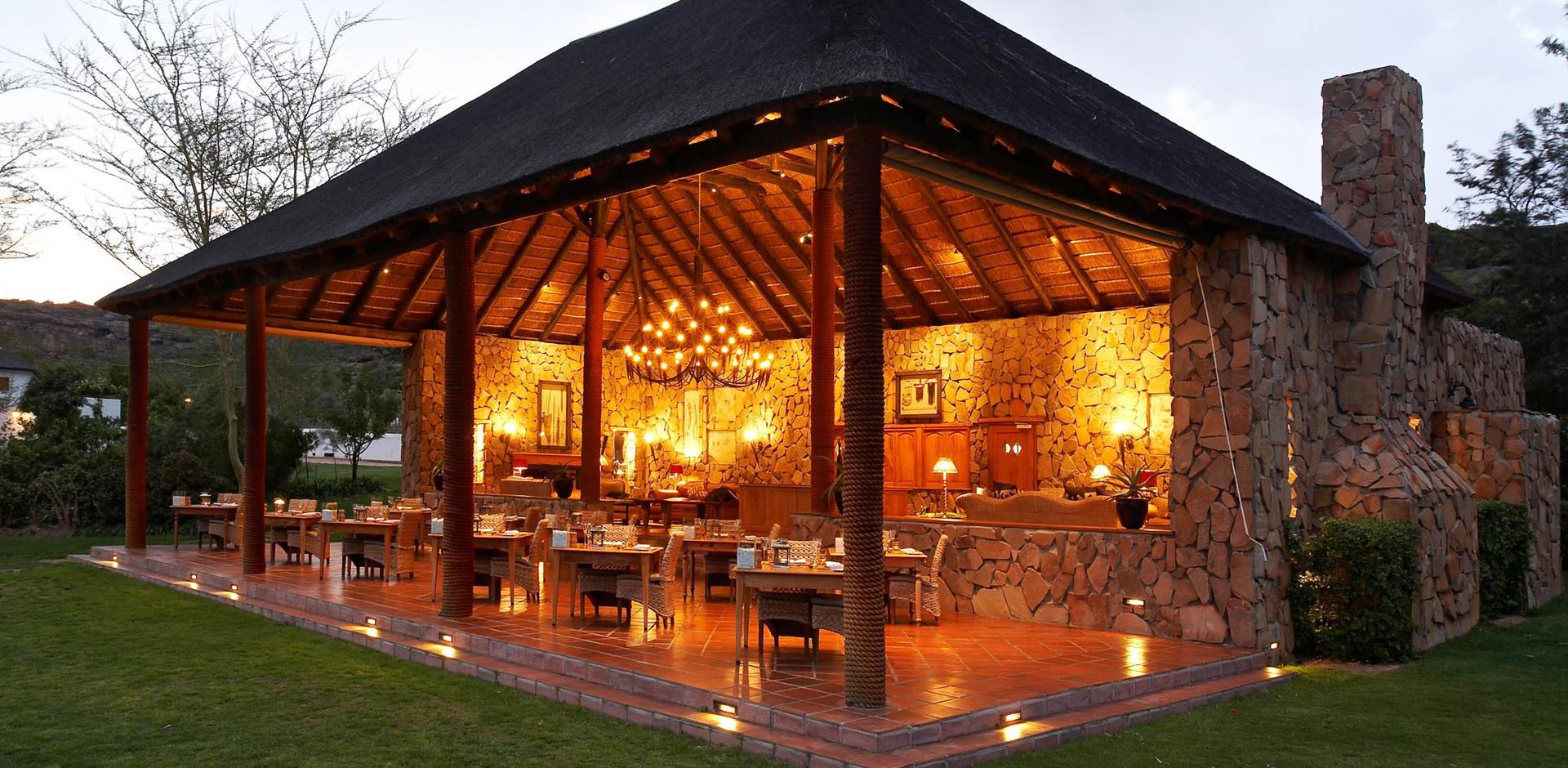 Dining area, Bushmans Kloof Wilderness Reserve & Wellness Retreat, South Africa, A&K