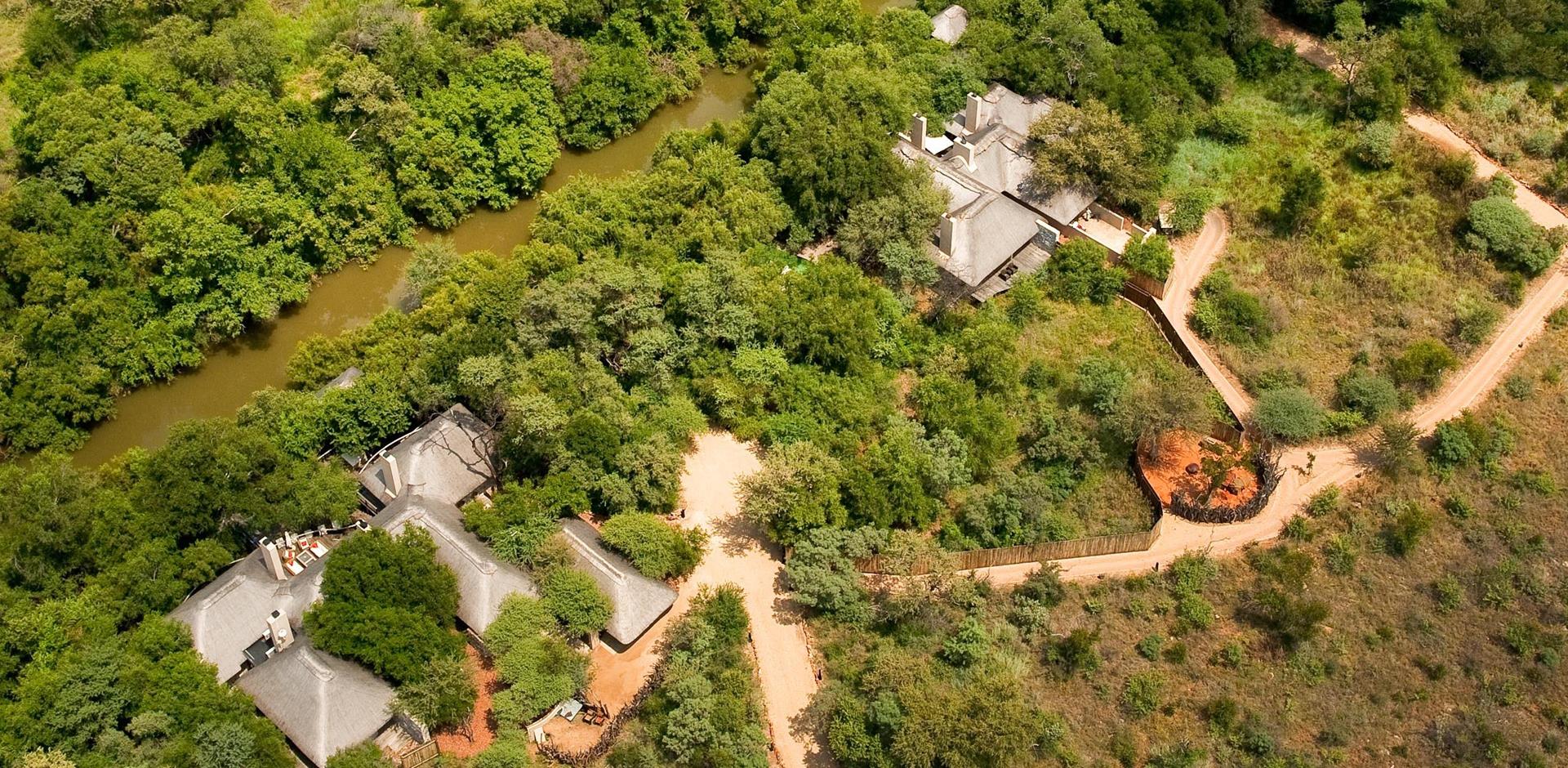 Aerial view, Morukuru Lodge, South Africa, A&K