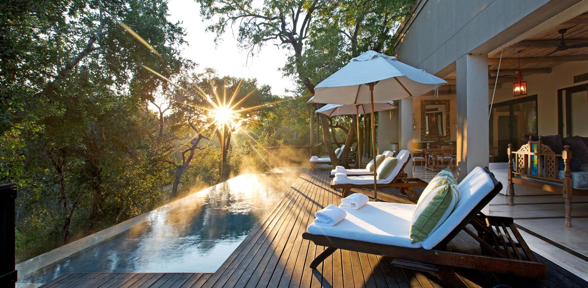 Pool and sun deck, The Lodge at Royal Malewane, South Africa, A&K