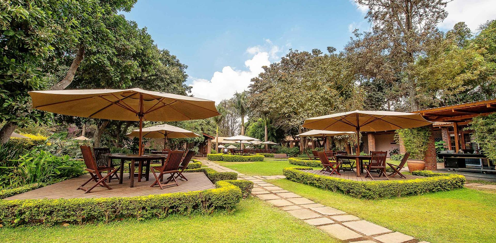 Outdoor dining, Elewana Arusha Coffee Lodge, Tanzania, A&K