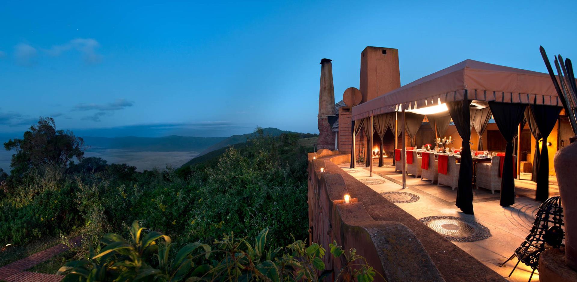 Dining table, andBeyond Ngorongoro Crater Lodge, Tanzania, A&K
