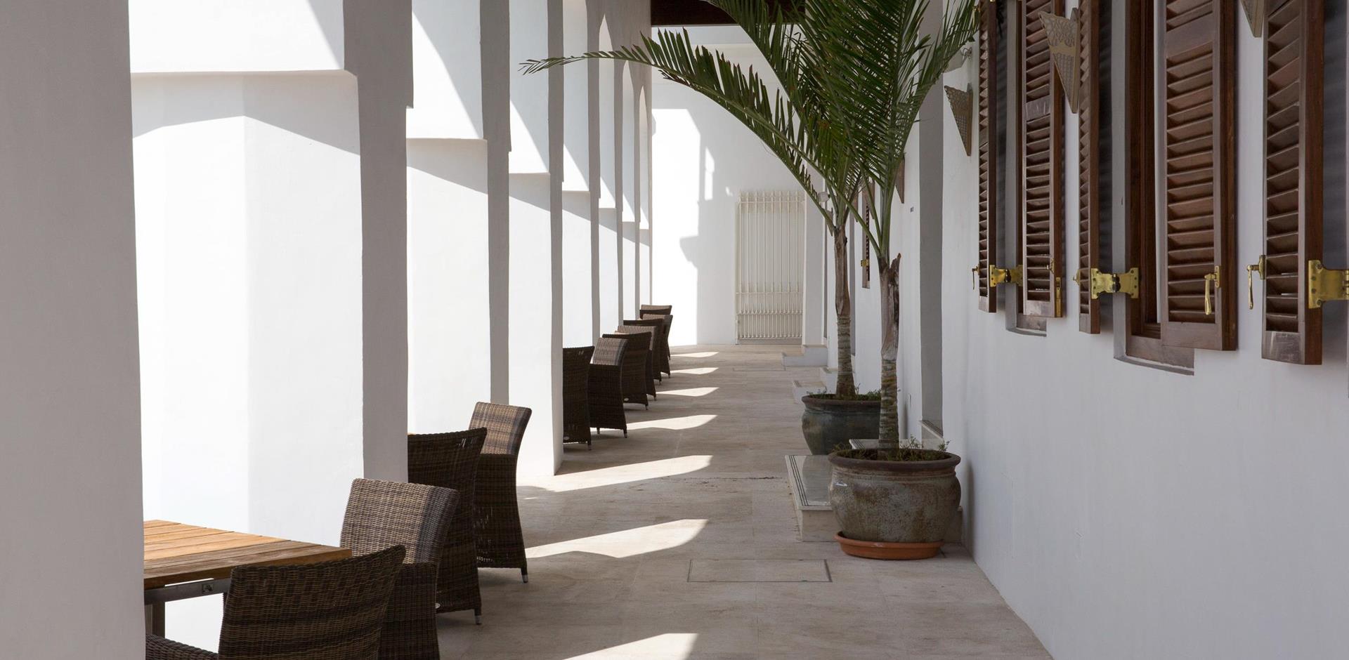 Exterior seating, Park Hyatt Zanzibar, Tanzania, A&K