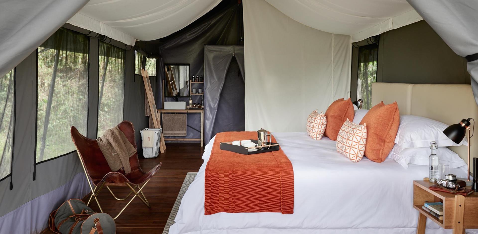 Bedroom, Sanctuary Ngorongoro Crater Camp, Tanzania, A&K