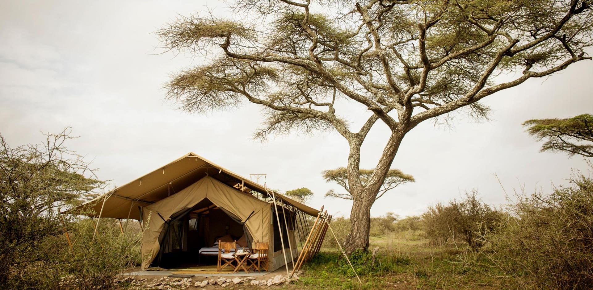 Tent exterior, Serengeti Safari Camp, Tanzania, A&K