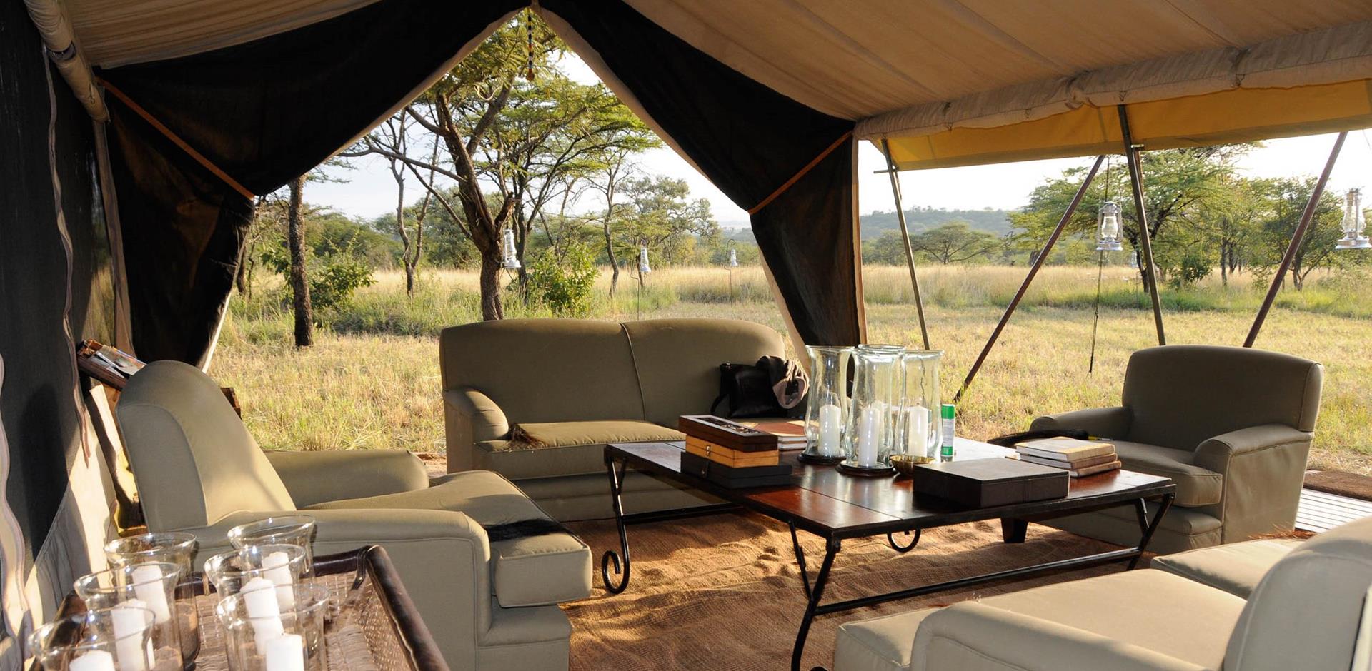 Lounge, andBeyond Serengeti Under Canvas, Tanzania, A&K