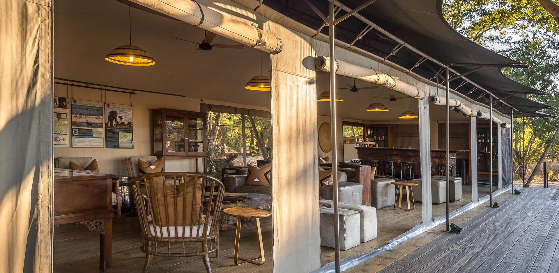 Lounge, Little Makalolo, Zimbabwe, A&K