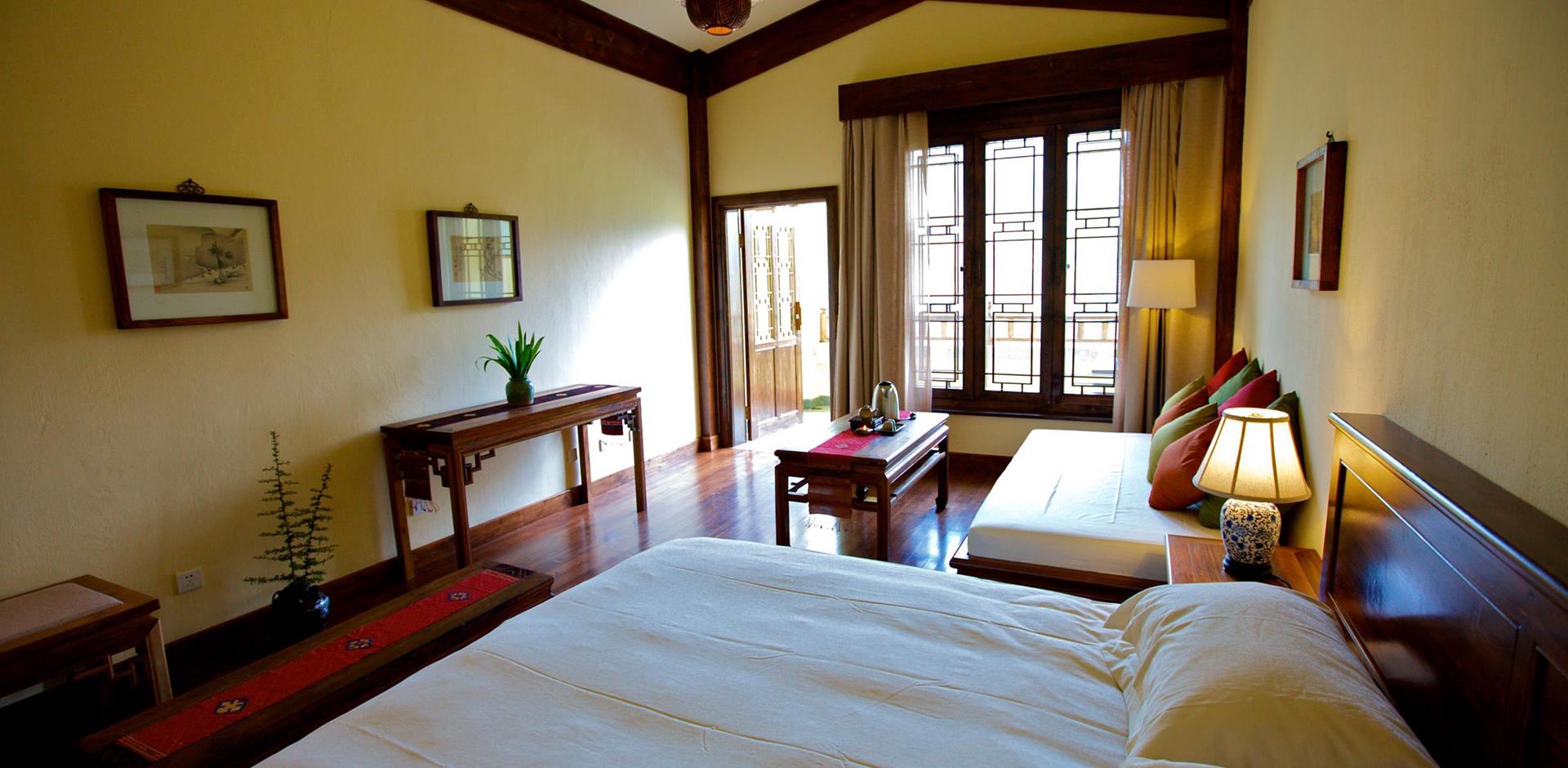 Bedroom, Songtsam Tacheng, China, A&K