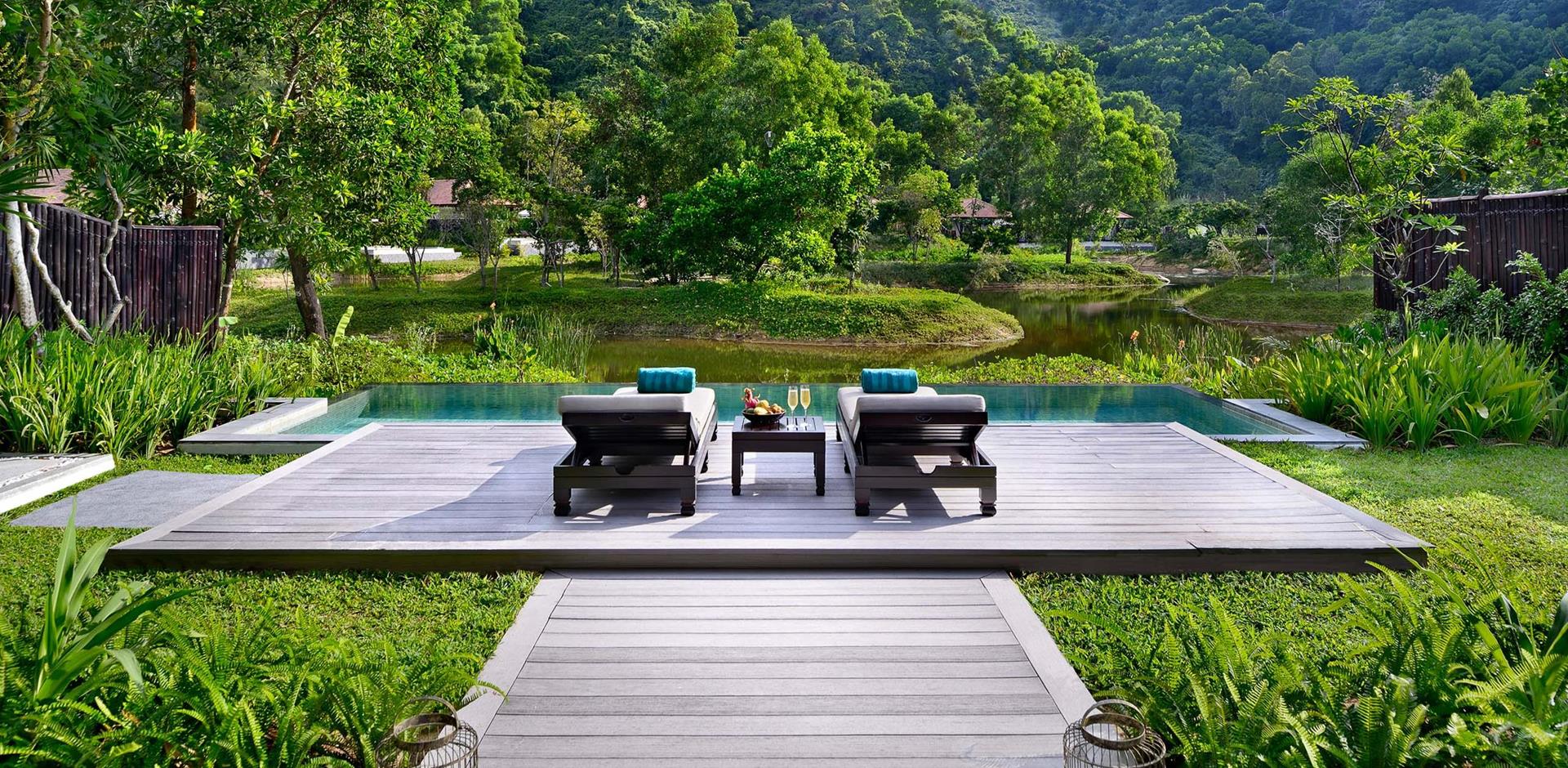 Pool and decking, Banyan Tree Lang Co, Vietnam