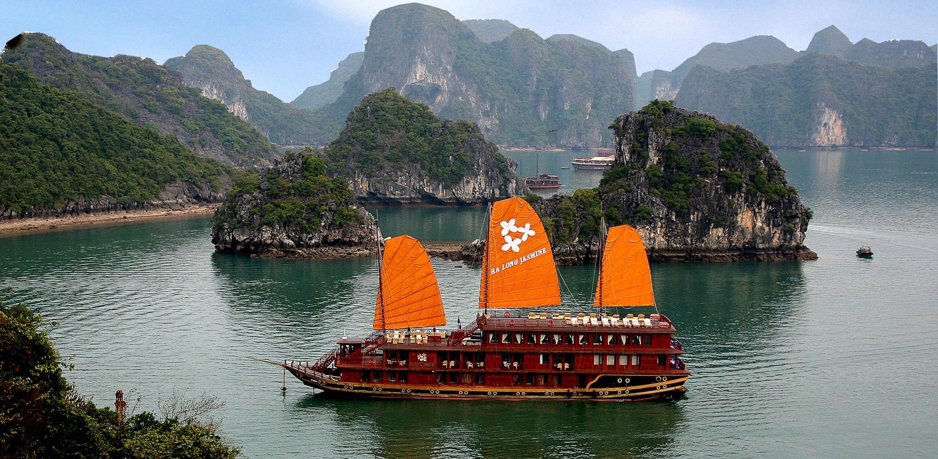 Boat exterior, Halong Jasmine Cruise, Vietnam