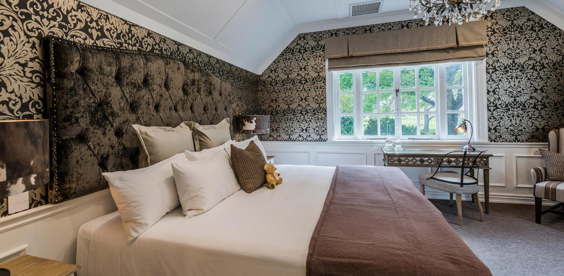 Bedroom, The George Hotel, New Zealand