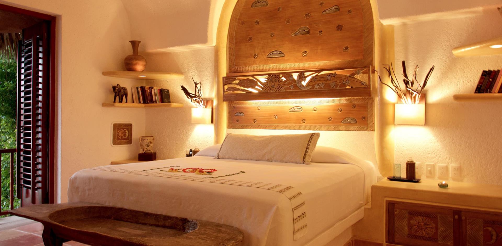 Bedroom, La Casa Que Canta, Mexico