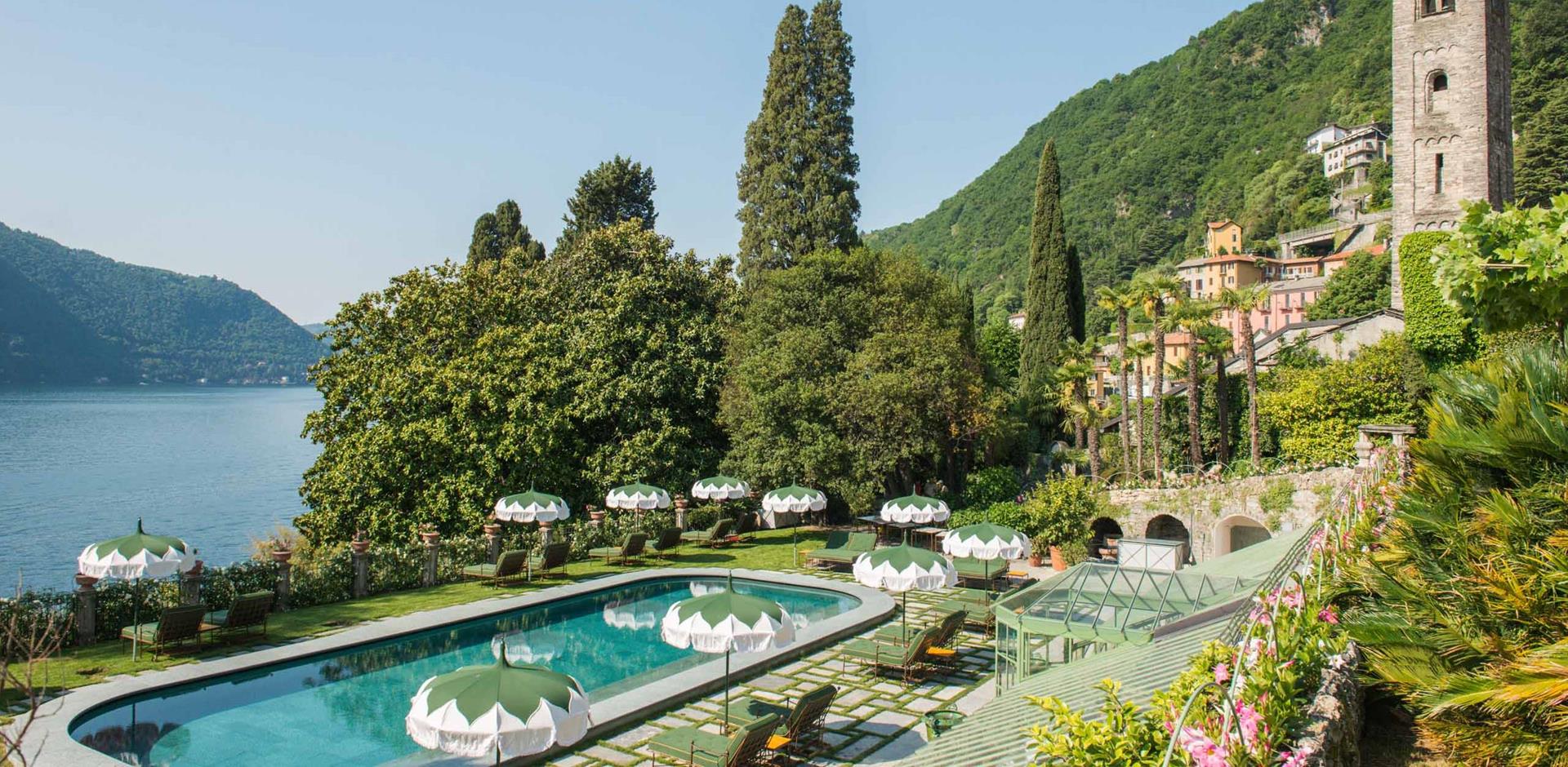 Garden, Passalacqua Hotel, Lake Como, Italy