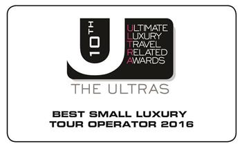 The Ultras Best Luxury Tour Operator award 2016