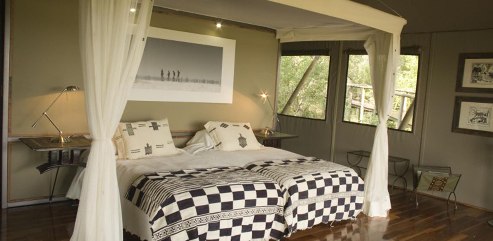 Bedroom, Chitabe Camp, Botswana, A&K
