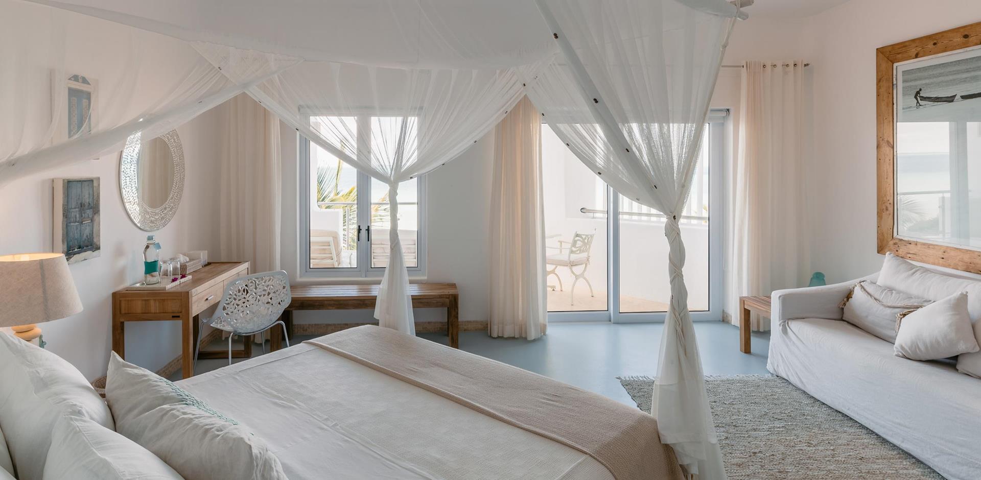 Bedroom, Santorini Mozambique