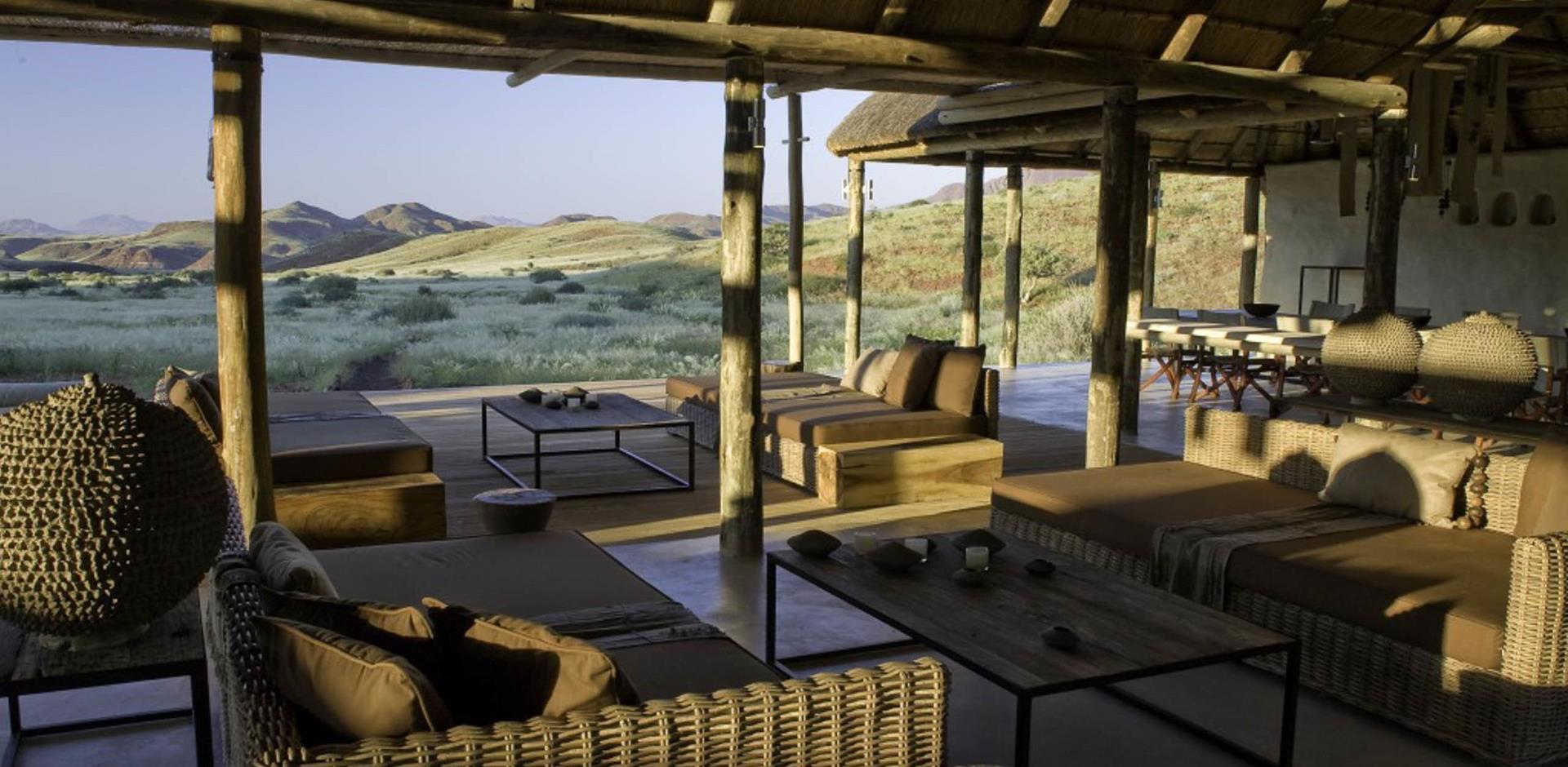 Lounge deck, Damaraland Camp, Namibia, A&K