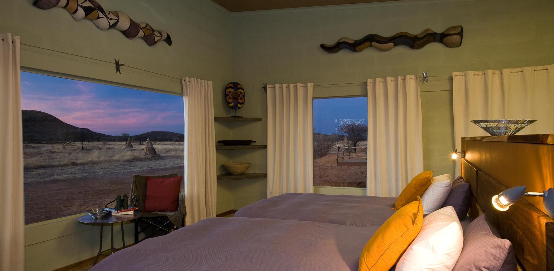 Bedroom, Okonjima Nature Reserve, Namibia, A&K