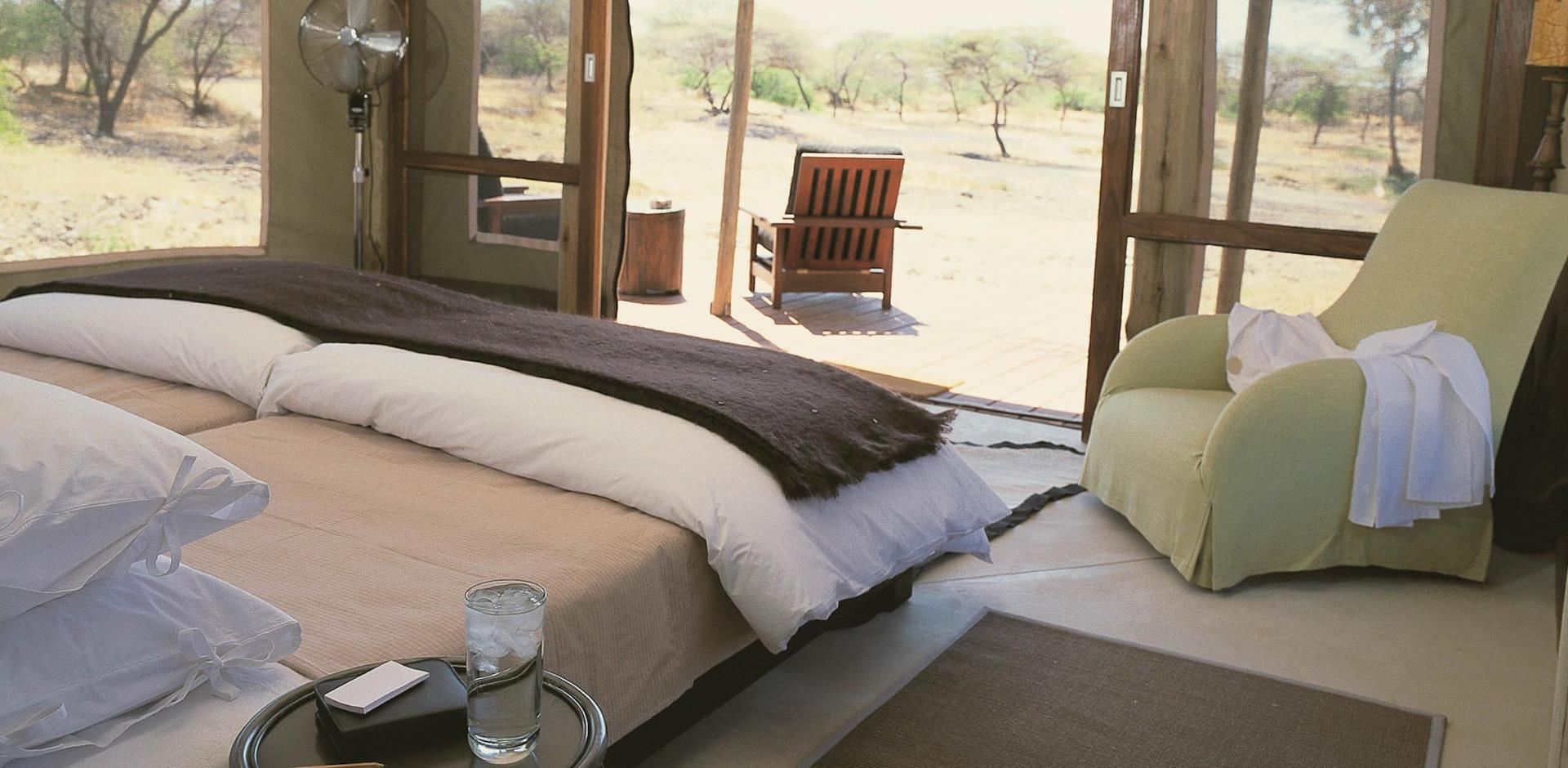Bedroom, Onguma Tented Camp, Namibia, A&K