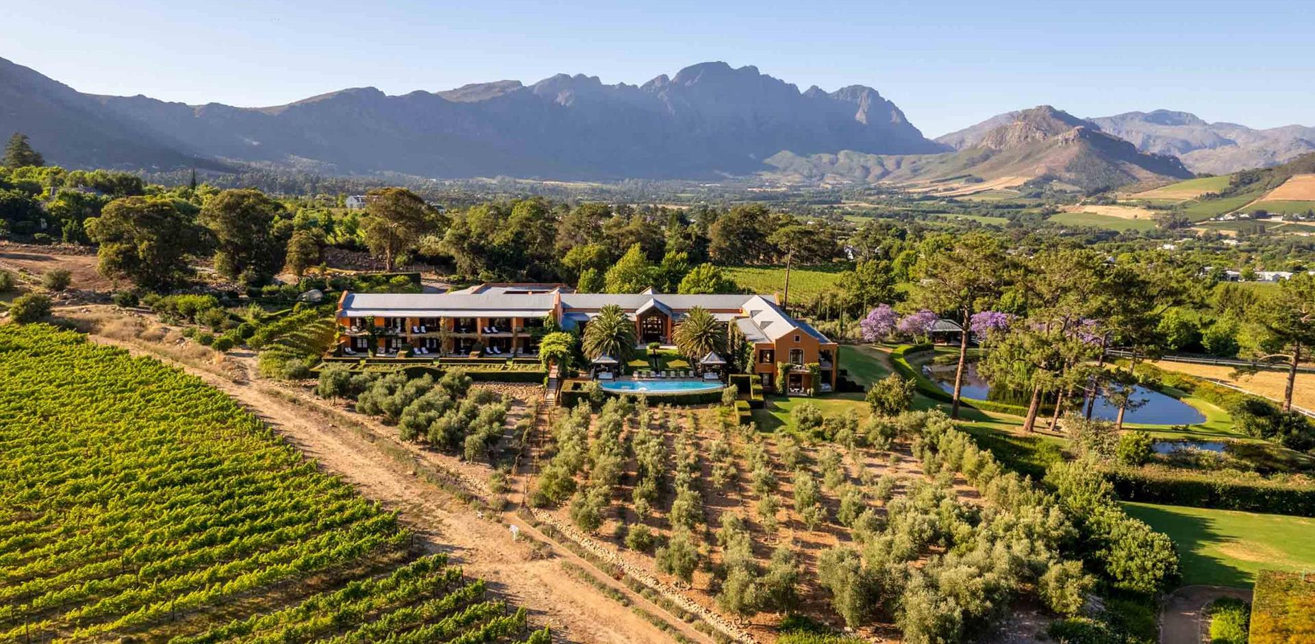 Aerial view, La Residence, South Africa