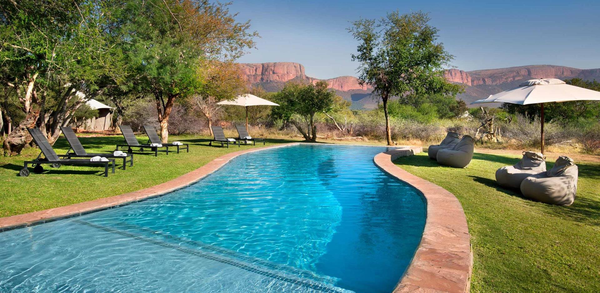 Pool area, Marataba Safari Lodge, South Africa