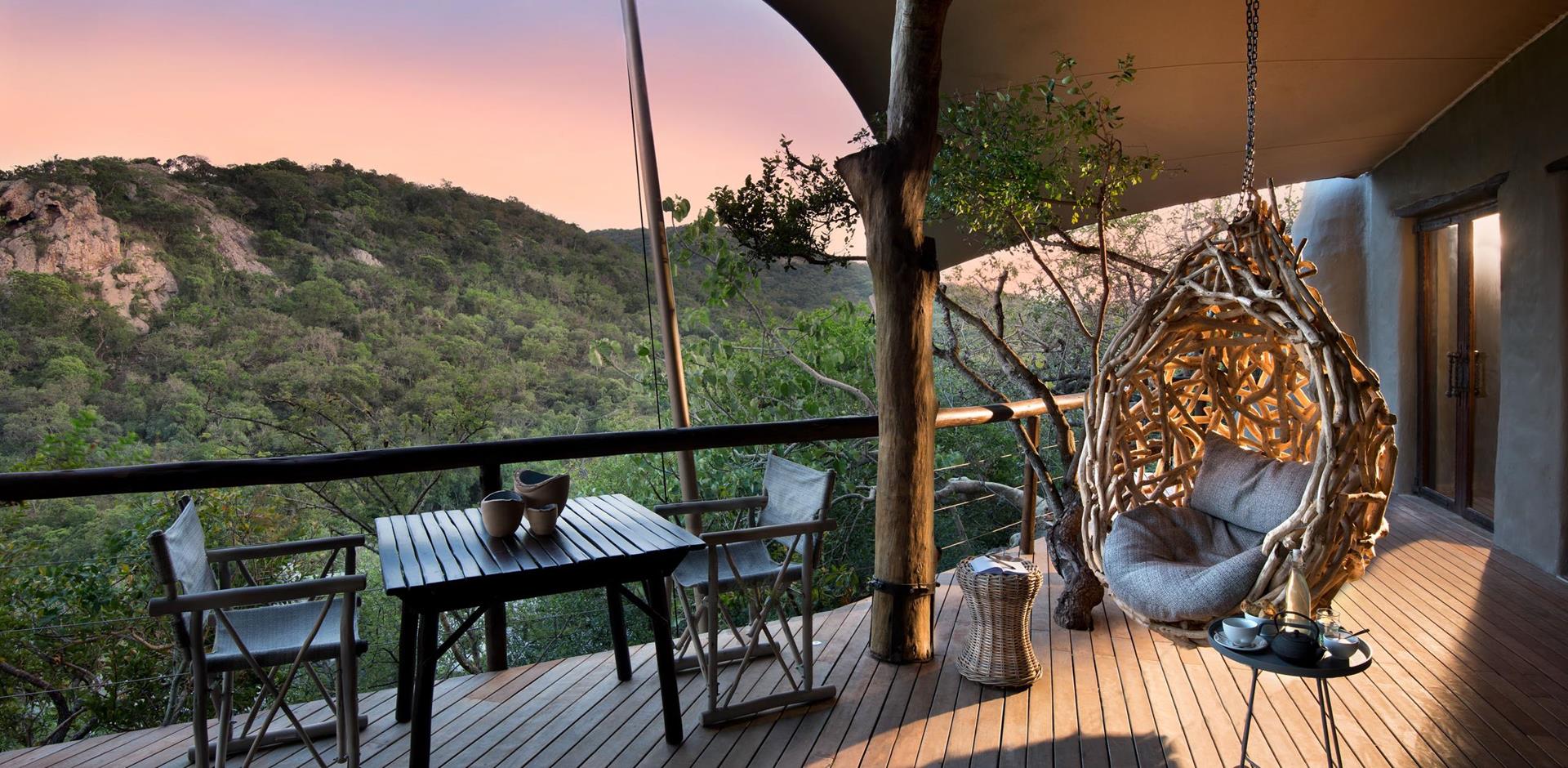 Balcony, andBeyond Phinda Rock Lodge, South Africa, A&K