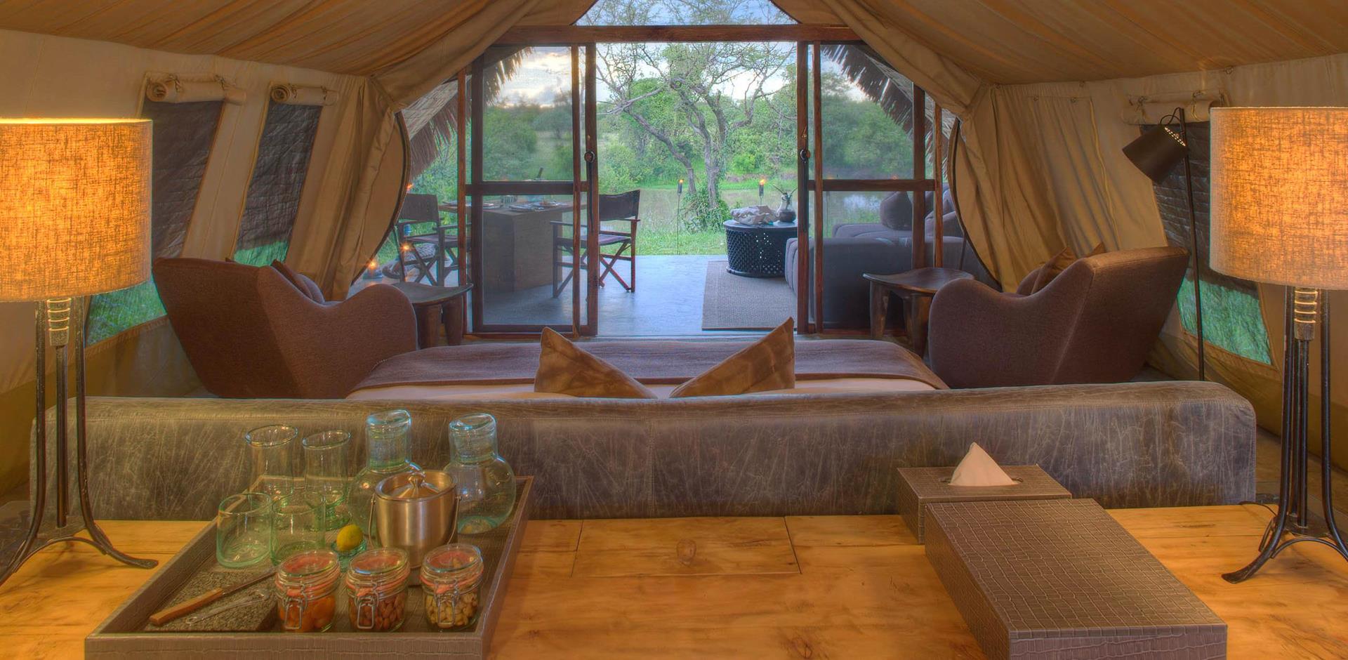 Bedroom, andBeyond Grumeti Serengeti River Lodge, Tanzania, A&K