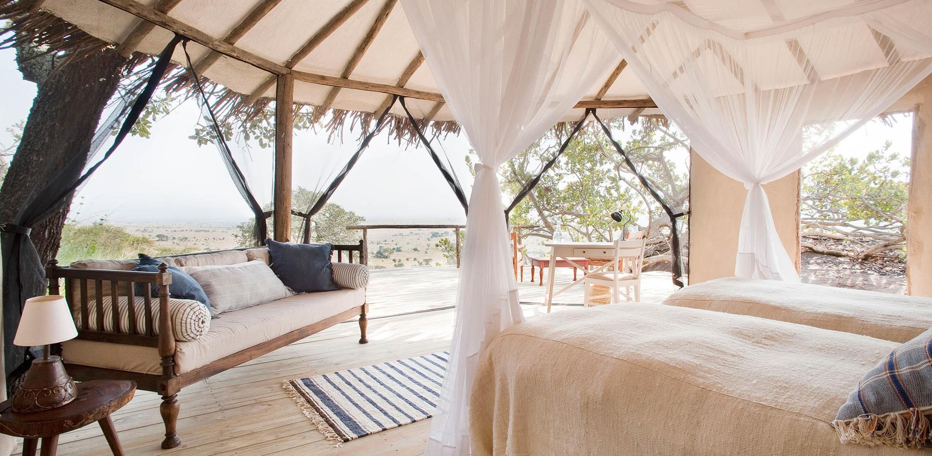 Bedroom, Lamai Serengeti, Tanzania, A&K