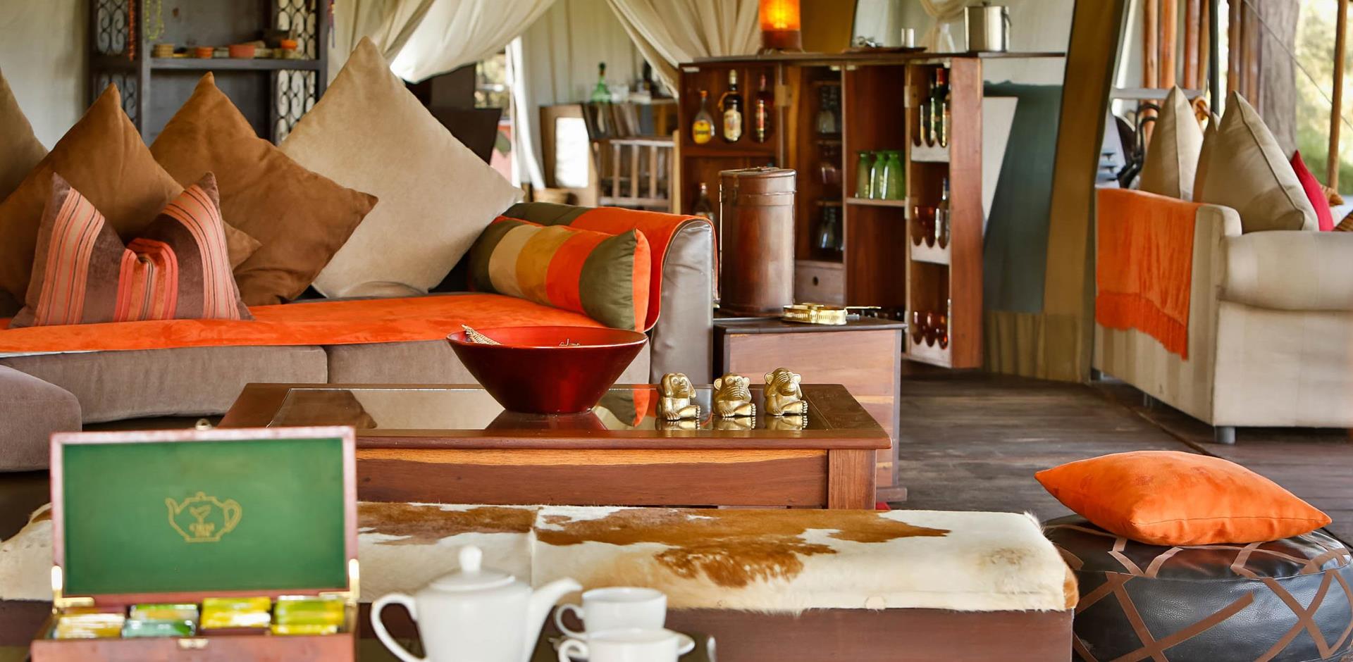 Lounge, Lemala Ndutu & Mara Tented Camp, Tanzania, A&K