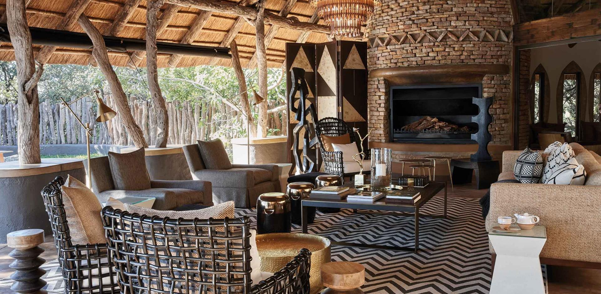 Lounge, Singita Pamushana Lodge, Zimbabwe, A&K