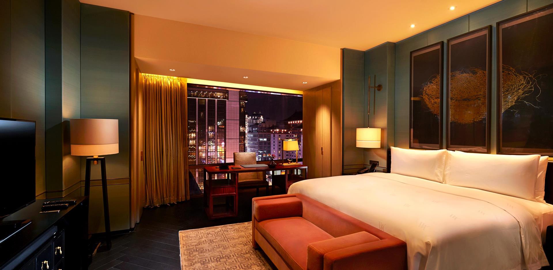 Bedroom, Waldorf Astoria Beijing, China