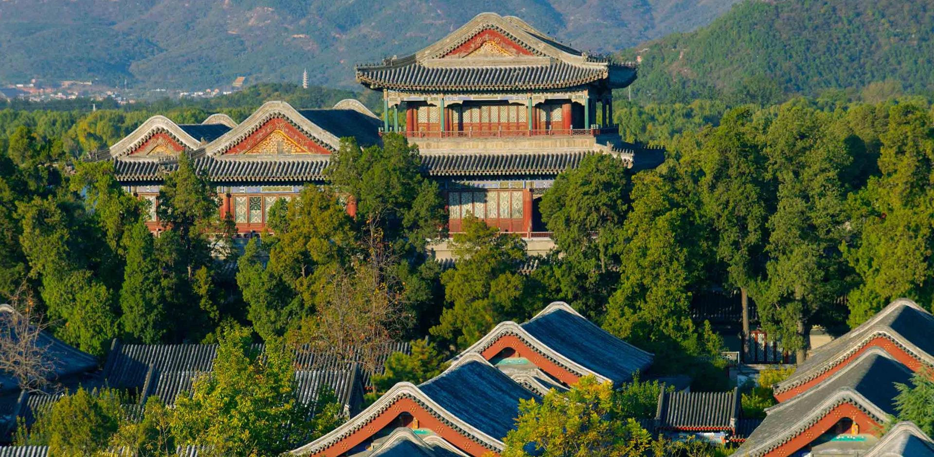 Aerial view, Aman Summer Palace, Beijing, China