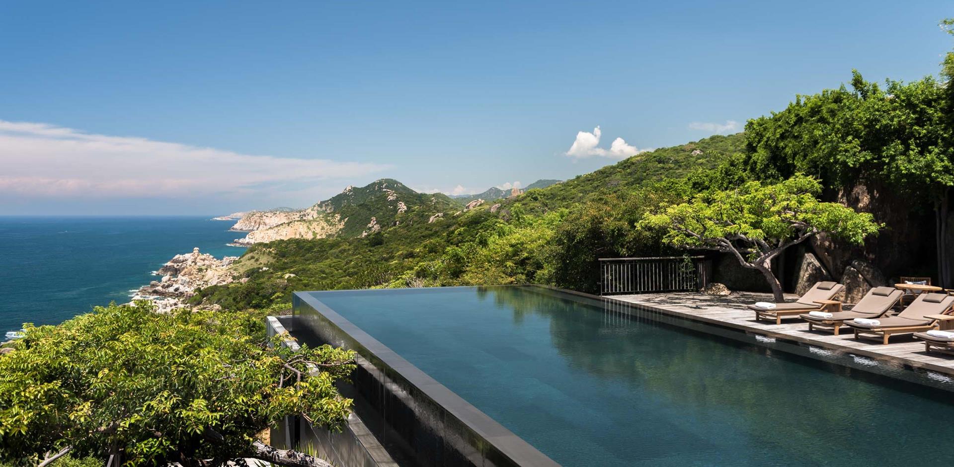 Cliff pool, Amanoi, Nui Chua National Park, Vietnam
