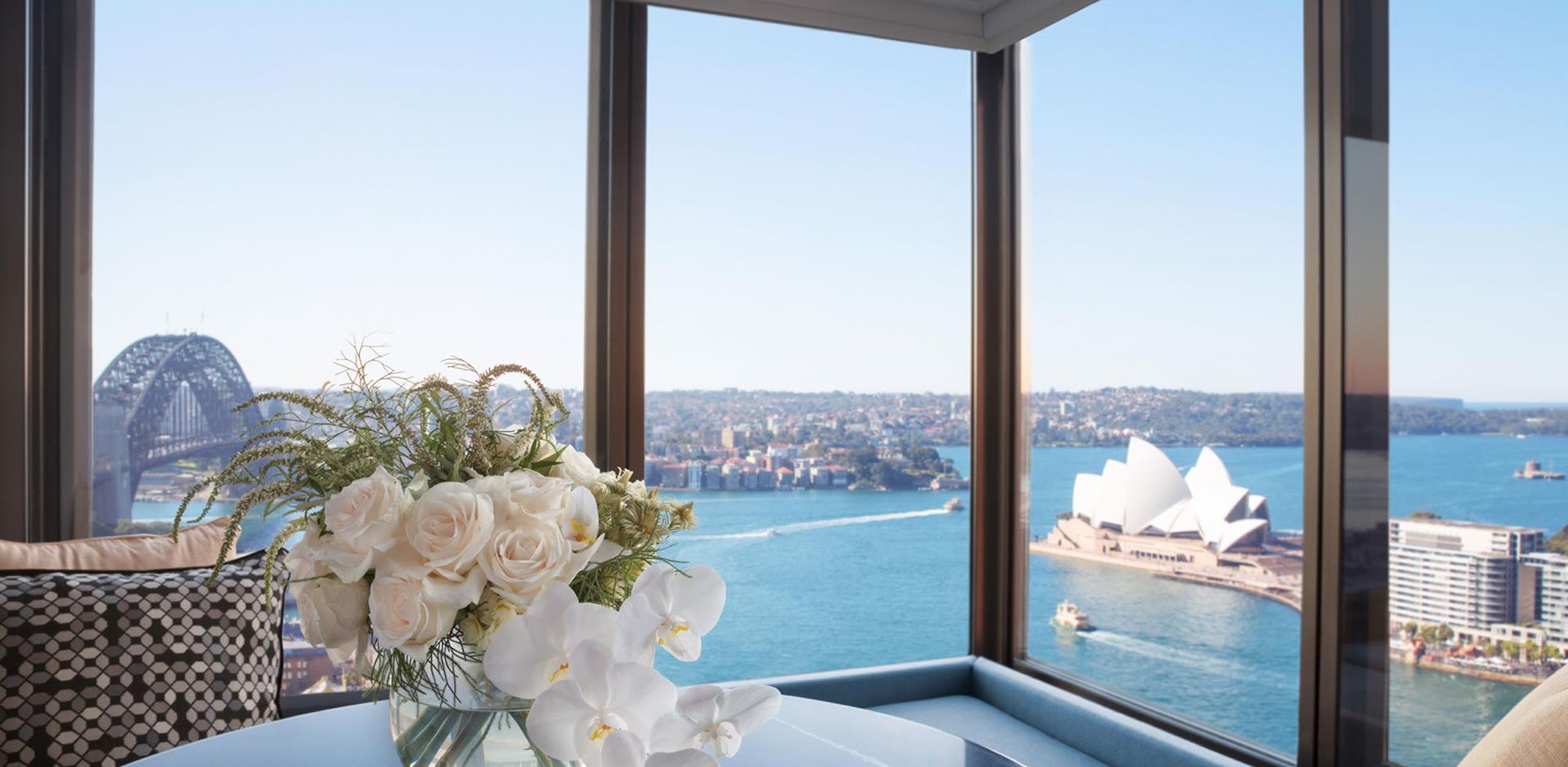 View of the harbour, Four Seasons Hotel Sydney, Australia