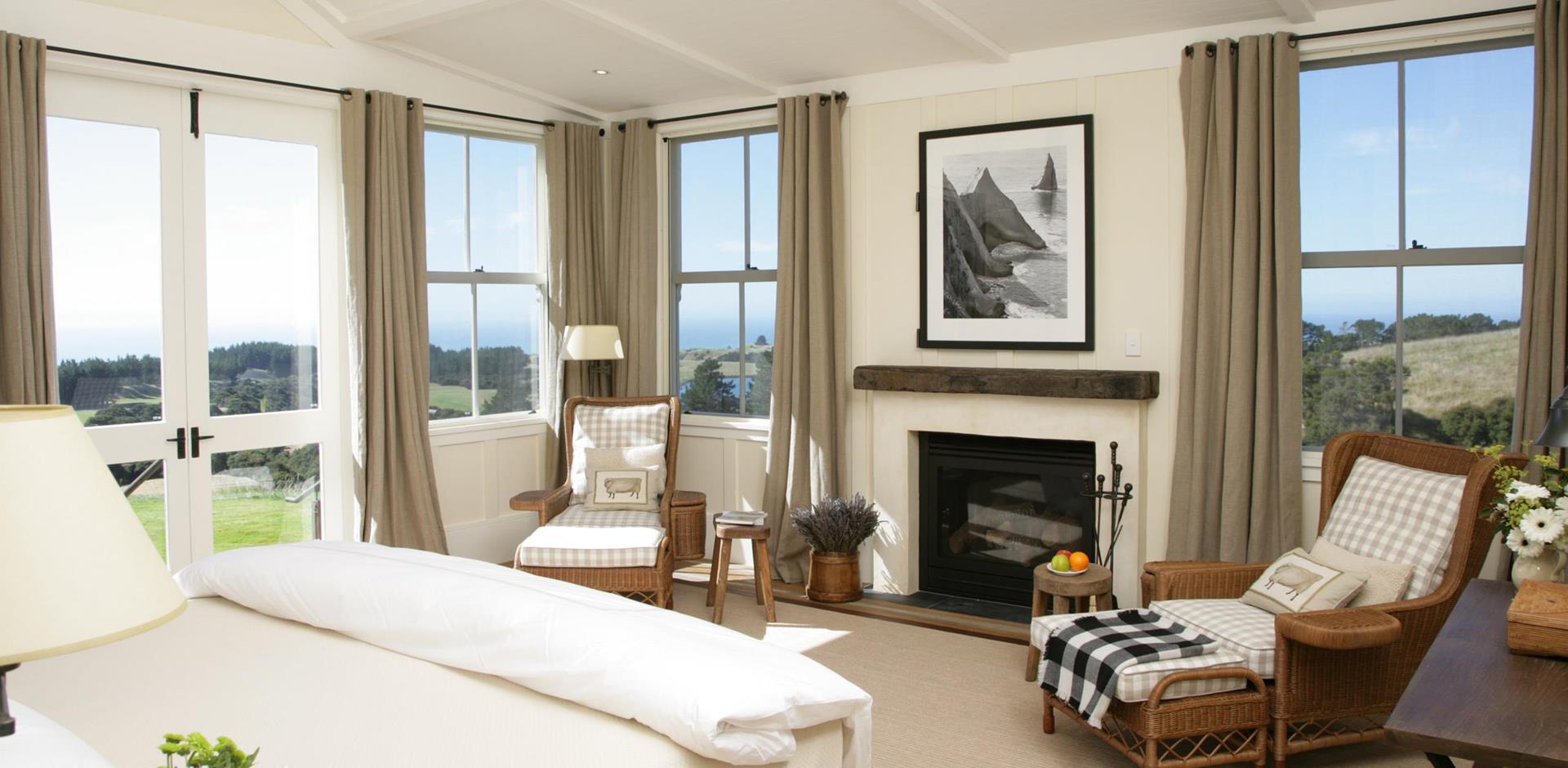 Bedroom, The Farm at Cape Kidnappers, New Zealand