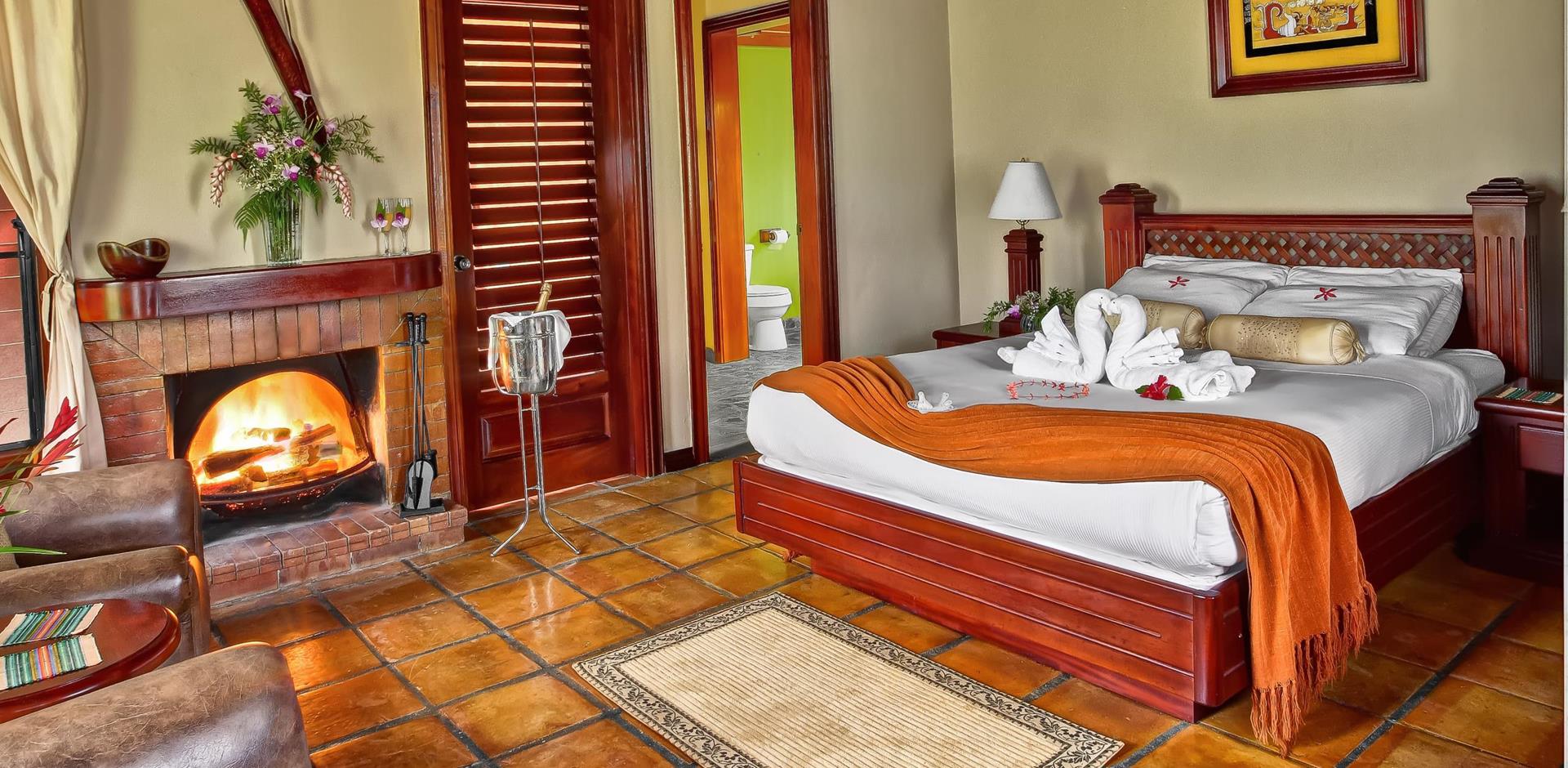 Bedroom, Hidden Valley Inn, Mountain Pine Ridge, Belize, Central America