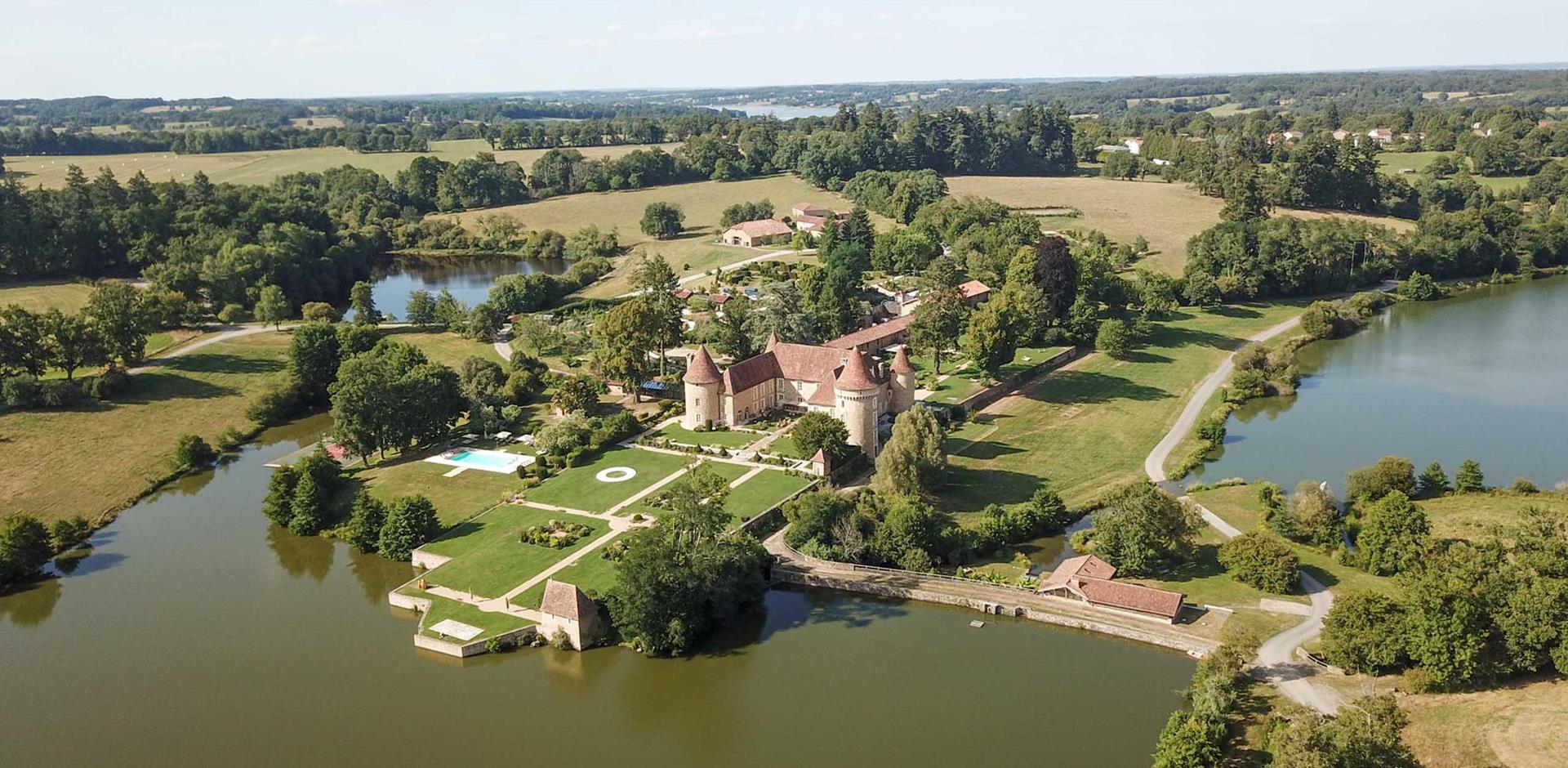 Aerial view, Domain des Etangs, Bordeaux, France