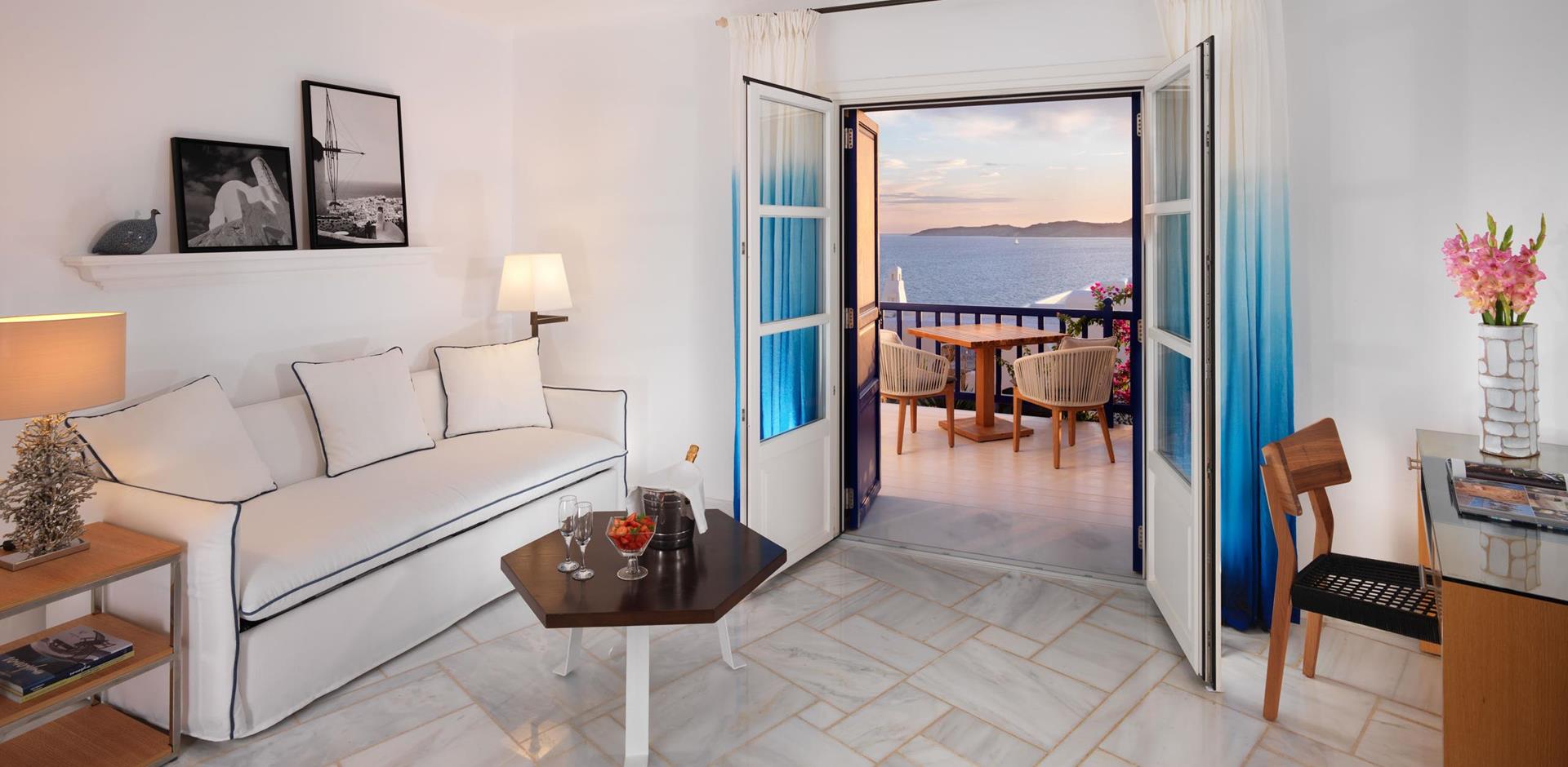 Junior Suite Sea View with Separate Living Room, Mykonos Grand Hotel & Resort