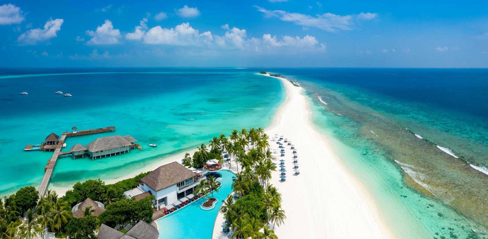 Finolhu Baa Atoll, Maldives, Aerial 