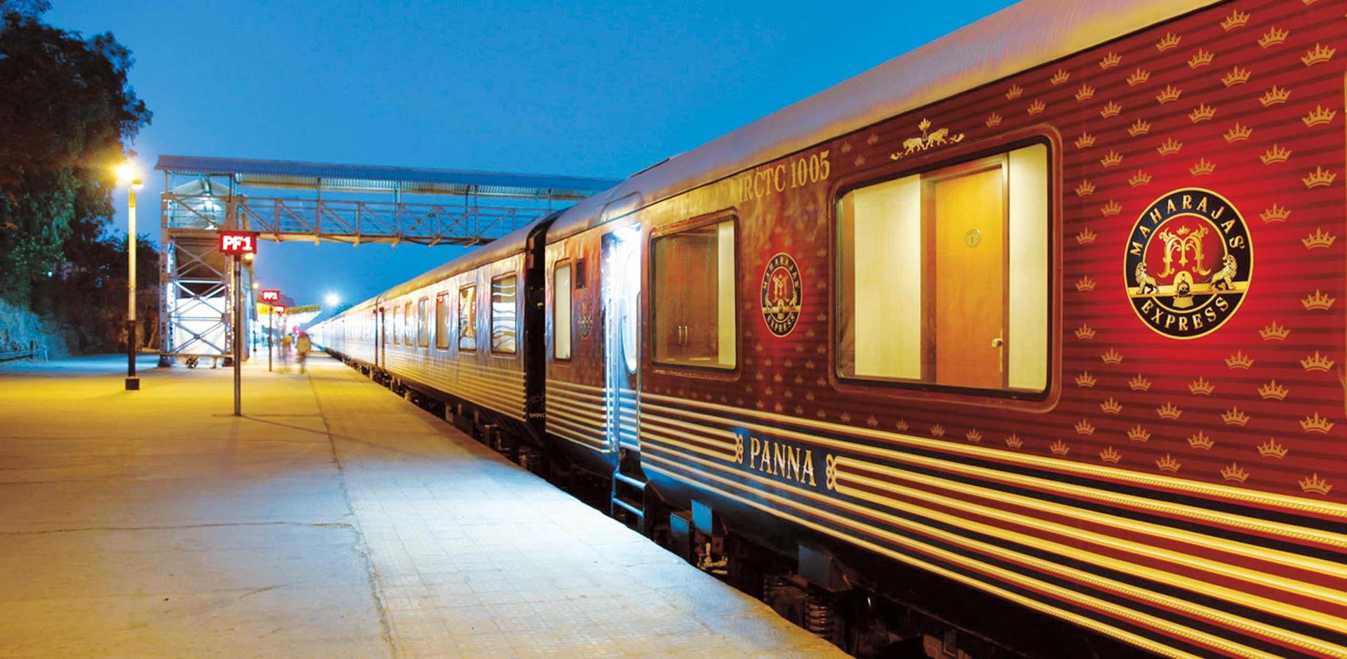 Train exterior, Maharajas' Express train, India