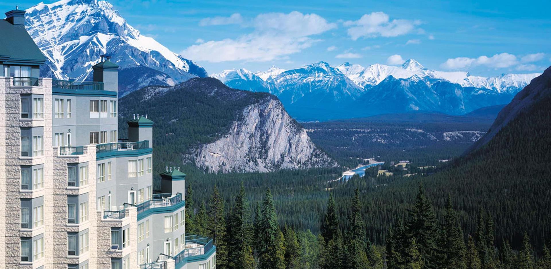 Mountain view, Rimrock Resort Hotel, Banff, Canada
