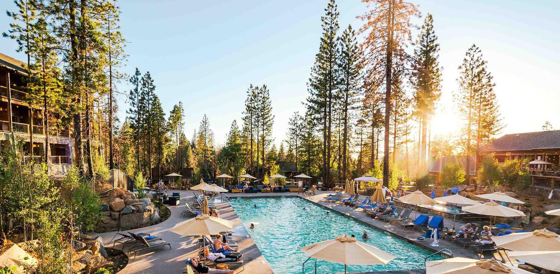 Pool, Rush Creek Lodge, California, USA