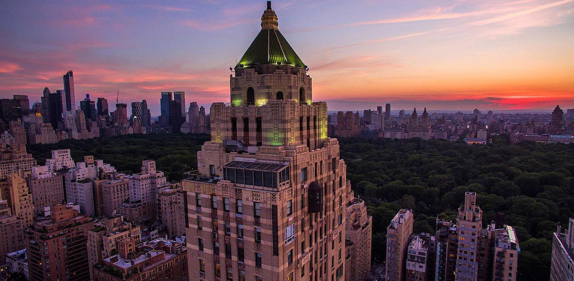 Aerial view, The Carlyle, New York