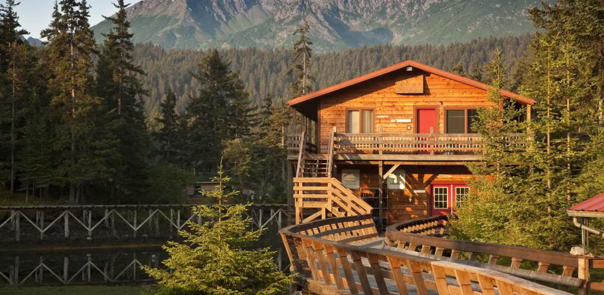 Exterior, Tutka Bay Lodge, Alaska, USA