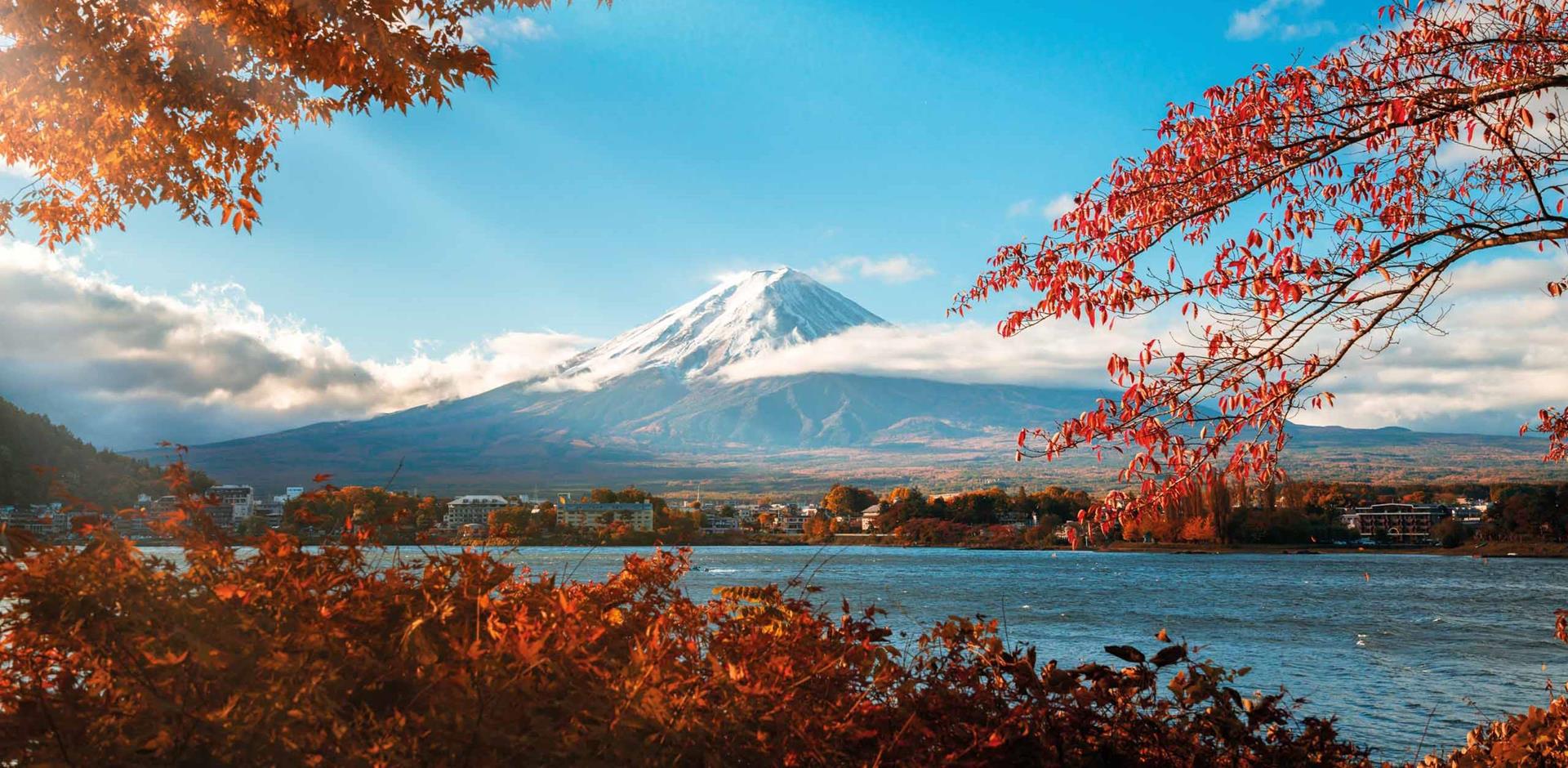 Lake Kawaguchiko, Mount Fuji, Japan in Autumn