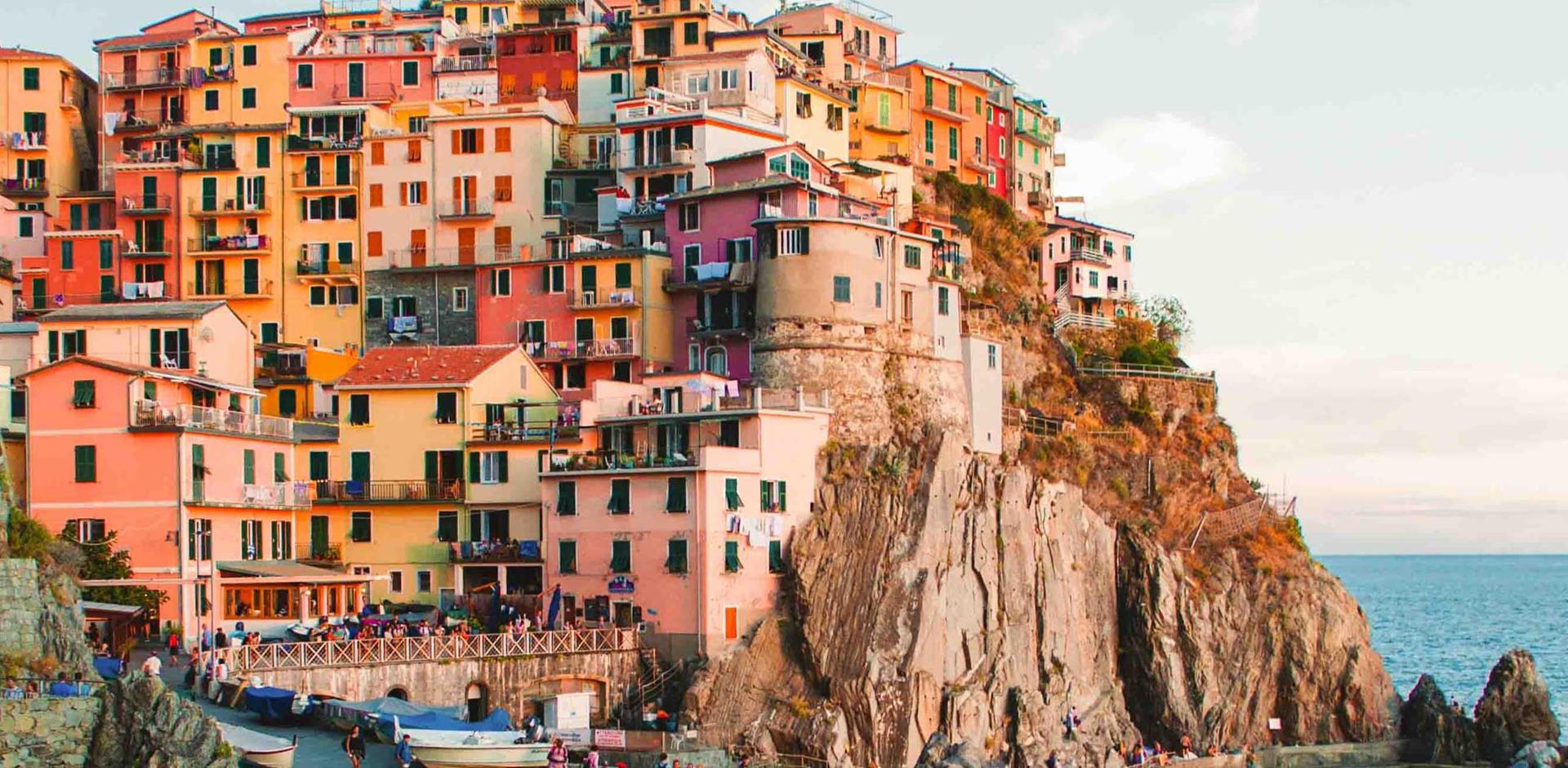 Houses on Italian cliffs
