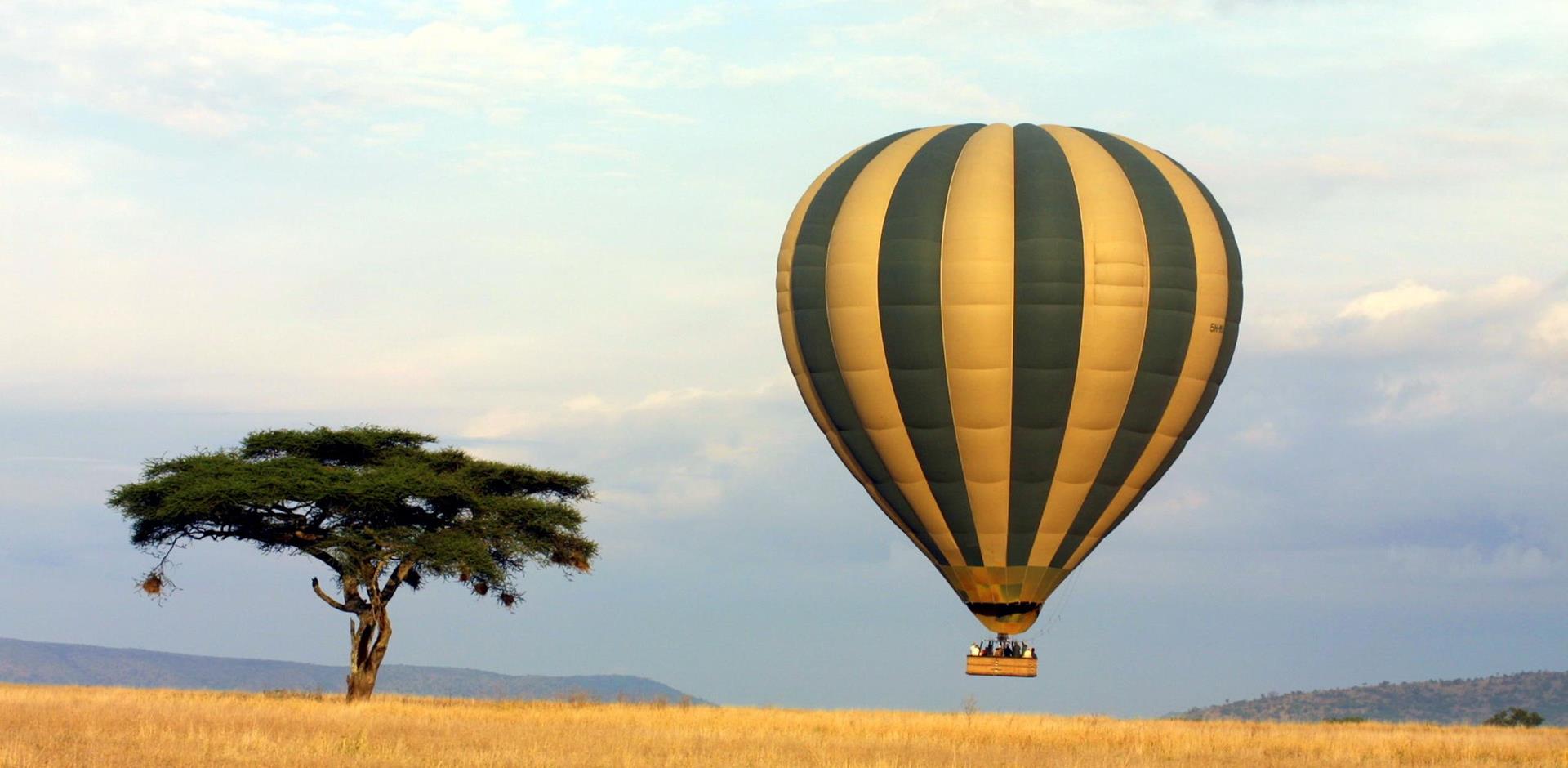 Balloon safari over Serengeti