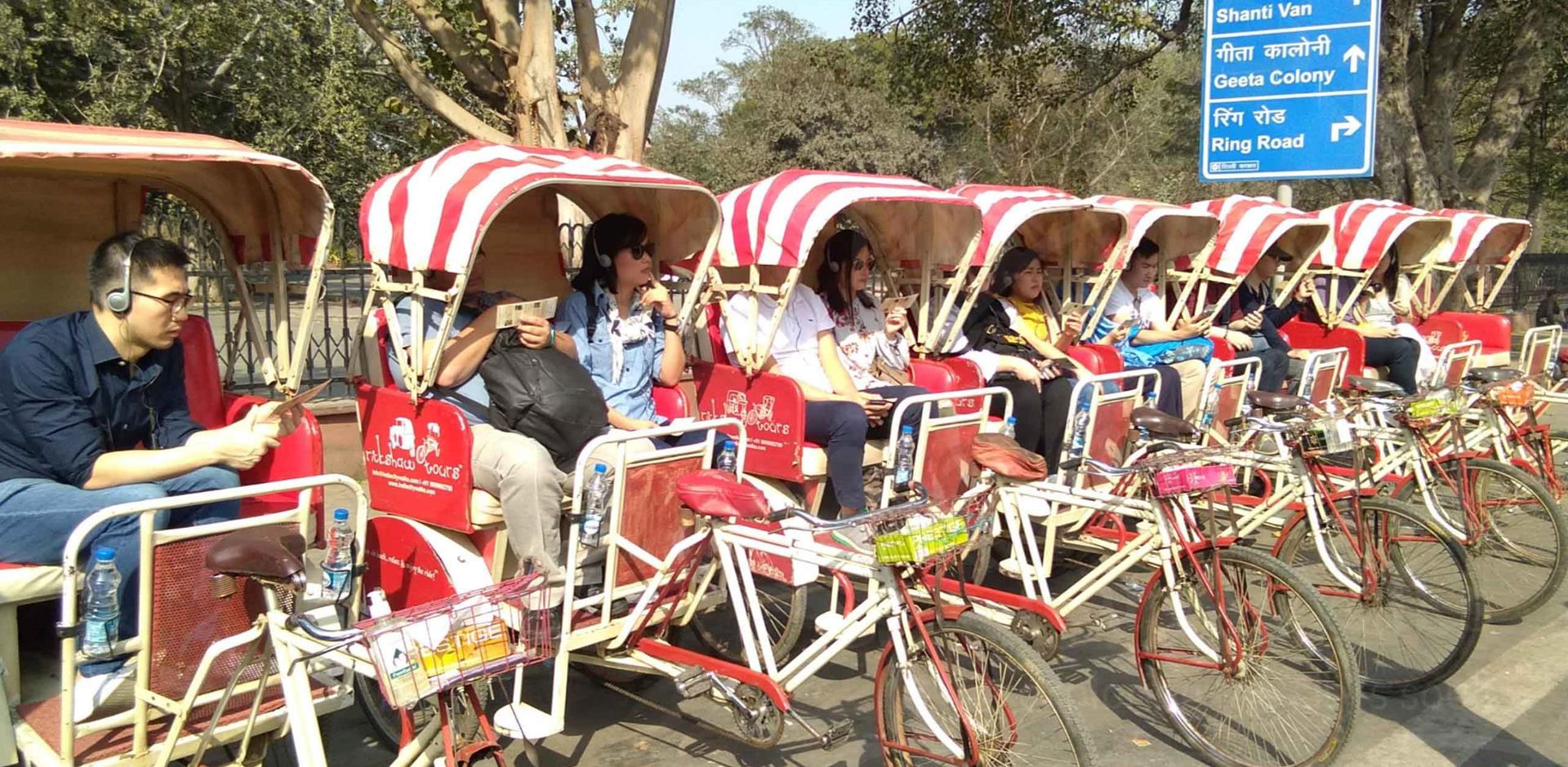 Take a rickshaw ride