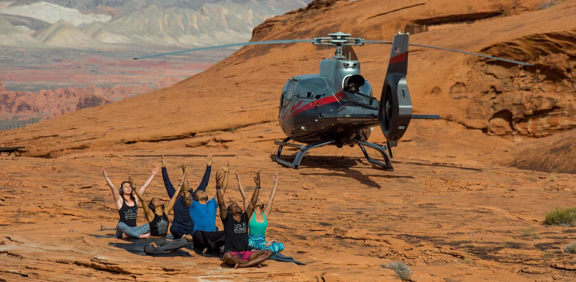 A&K experience: Yoga in the Valley of Fire, Las Vegas, Nevada, USA
